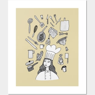 Let's cook together chef Posters and Art